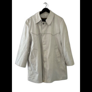 Vintage Whaling Mfg Co Men’s Storm Rain Coat Tan Lined Size 44R